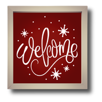 Welcome - Sparkle Stencil