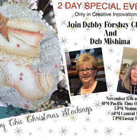 Shabby Chic Christmas Stocking Kit by Deb Mishima & Debby Forshey-Choma