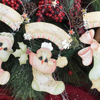 Cotton Candy Stockings Ornament Kit by Deb Mishima