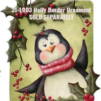 Holly Border Ornaments Pattern