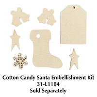 Cotton Candy, Vintage, and Silver Santas Combined E-Pattern By Deb Mishima