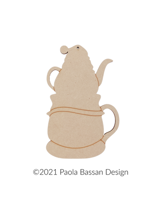 Festive Teapot Snowman Ornament