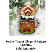 Festive Teapot Ginger Ornament