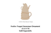 Festive Teapot Snowman Pattern By Paola Bassan