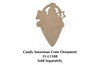 Candy Snowman Funny Cone Ornament Pattern By Paola Bassan
