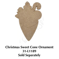 Christmas Sweet Cone Ornament E-Pattern By Paola Bassan