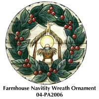 Farmhouse Nativity Wreath Ornament Bundle PA2006