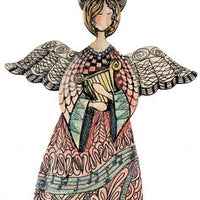 Angel with Harp Ornament Kit