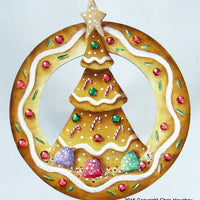 Christmas Tree Circle Ornament