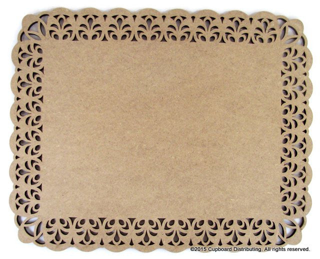 15" Rectangle Lace Plaque