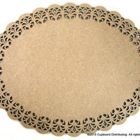 15" Oval Lace Plaque
