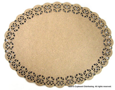15" Oval Lace Plaque