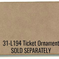 Winter Ticket ornaments E-Pattern