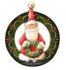 Santa Circle Ornament
