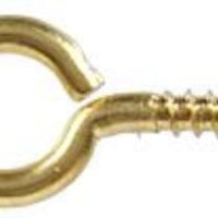 Solid Brass Large Eye Screw Eye 1 3/16"