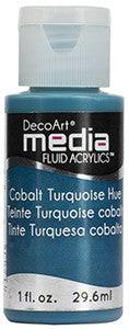 Cobalt Turquoise Hue Fluid Acrylic (Series 4)