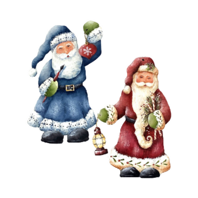 Bearded Bunch Ornaments Pattern by Chris Haughey