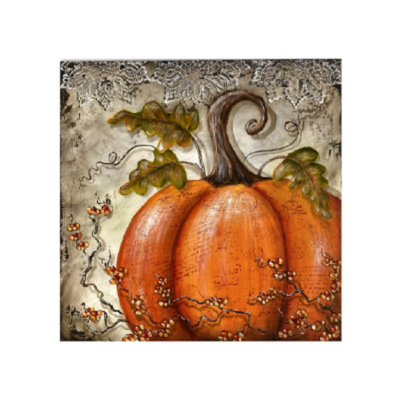 Vintage Pumpkin Plaque Pattern by Chris Haughey