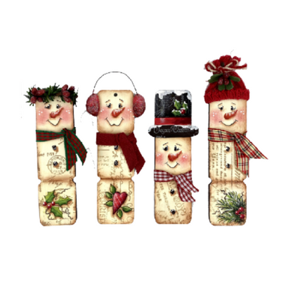 Merry Men Ornaments Pattern by Chris Haughey