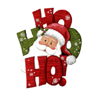Ho Ho Ho Plaque Pattern by Chris Haughey