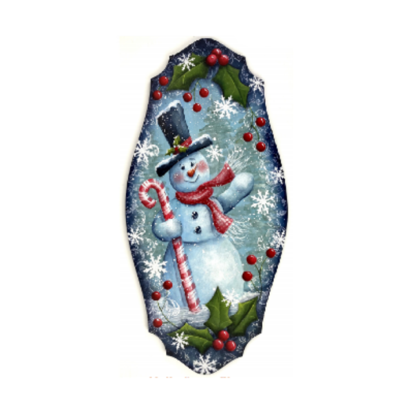 Hello Snow Plaque  Pattern by Chris Haughey