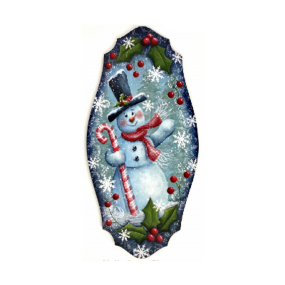 Hello Snow Plaque  Pattern by Chris Haughey