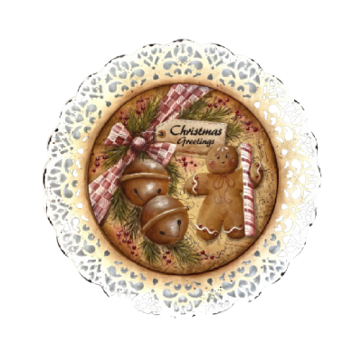 Gingerbread Jingles Plate Pattern by Chris Haughey