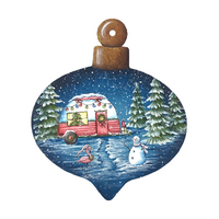 Christmas Camping Plaque Pattern by Chris Haughey