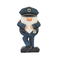 Police Officer Gnome Pattern By Jeannetta Cimo