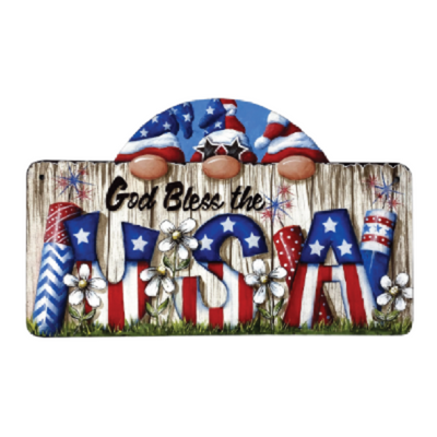 Patriotic Gnome Pattern by Chris Haughey