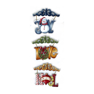 Merry Greetings Ornaments Pattern by Chris Haughey