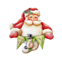 Santa Greetings Ornament Pattern