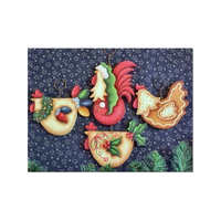 Funky Christmas Chickens Ornaments E-Pattern