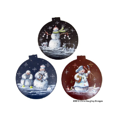 Occupational Therapy Snowmen Ornaments Pattern