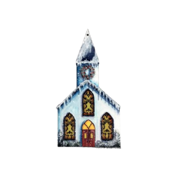 Little White Church Pattern by Chris Haughey