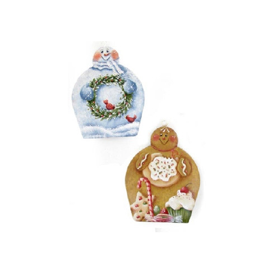 Sugarplums & Snowflakes Cupcake Ornaments Pattern