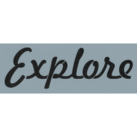 Simple Sayings:  Explore Script Stencil