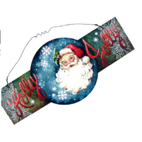 Jolly Santa Plaque Pattern by Chris Haughey