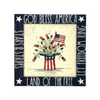 God Bless America Framed Plaque E-Pattern
