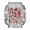 Vintage Santa Sign Pattern by Chris Haughey