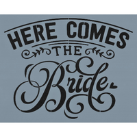 Here Comes the Bride Stencil