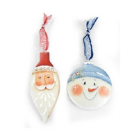 Santa & Snowman Puffy Ornaments Pattern