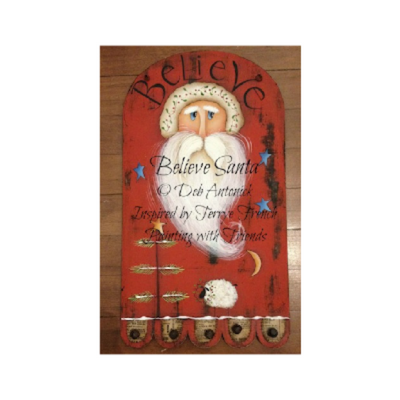 Believe Santa Plaque Pattern