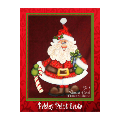 Paisley Print Santa E-Pattern