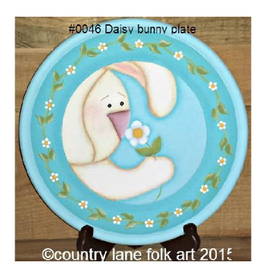 Daisy Bunny Plate E-Pattern