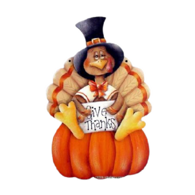 Give Thanks Turkey Ornament E-Pattern