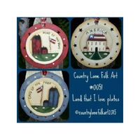 Land That I Love Plates E-Pattern
