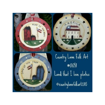 Land That I Love Plates E-Pattern