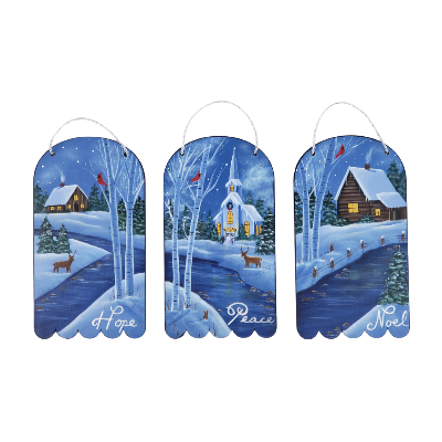 Along the River Ornaments E-Pattern