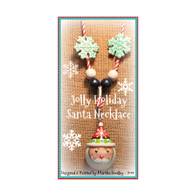Jolly Holiday Santa Necklace E-Pattern